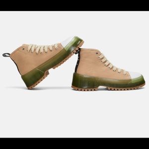 Zara fabric high top women sneakers/boots hybrid